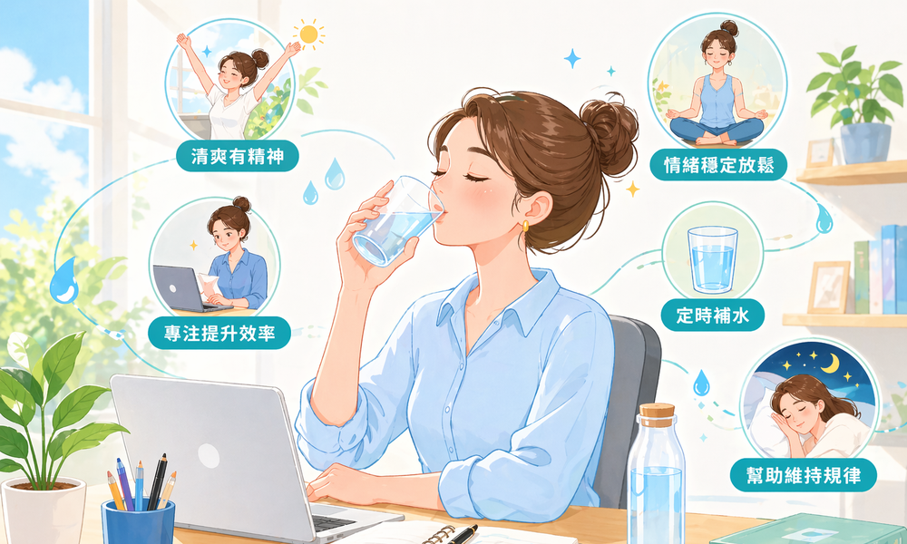 【生活新觀點】補水不只是止渴！家醫科醫師：掌握「清爽補給」兩大關鍵，忙碌生活也能自帶健康感